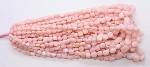 AAA Natural Pink <b>Opal</b> Smooth Uneven Shape Nuggets 7-10 MM <b>Opal</b> Gemstone Beads 18 Inch Strand With Fish Lock Smooth Pink <b>Opal</b> - Product Image 4