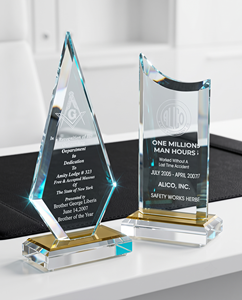 Trofeo de Acrílico Personalizado Grabado con Láser, Tipo Cristal, para la Excelencia y los Logros - Product Image 3