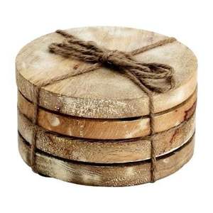 Modern Natural Grain Wooden Eco-Friendly Reusable Durable <b>Drink</b> <b>Coasters</b> - Product Image 1