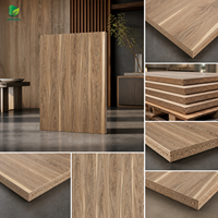Panneau de particules MFC Jinbase FF3124 Chêne Classique 18mm, finition E0, première qualité, 3 couches, découpé sur mesure pour mobilier d'hôtel et de bureau