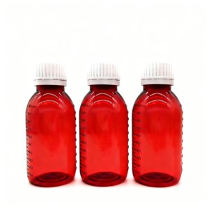 Botella de Plástico Médico de 100 ml y 150 ml para Jarabe para la Tos, Botella para Líquido Oral, Botella Graduada de PET de 50 ml y 60 ml con Tapa - Product Image 3