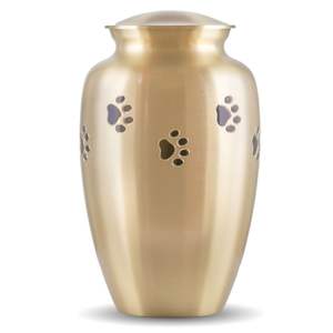 Large Adult Metal Cremation Urn - Handcrafted Brass Ash Urn for Human Ashes - Elegant Memorial Funeral Vases - Wholesale Burial - Product Image 5