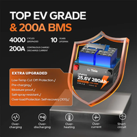 Baterai Lithium Siklus Dalam 24V 280Ah Perlindungan Suhu Rendah Langsung dari Pabrik AS untuk Penyimpanan Energi Rumah, RV, Kelautan, dan Tenaga Surya