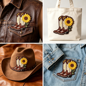 Fournisseur en gros de vêtements : Écussons brodés thermocollants, badges logo 3D en relief pour chapeaux, vêtements, vestes et sacs - Product Image 3