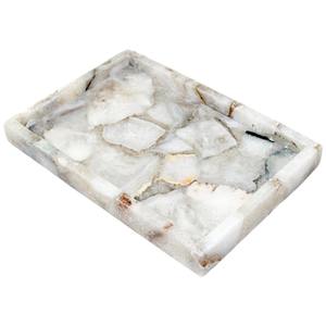 Rectangular Marble Serving <b>Tray</b> Made of Natural Marble Elegant <b>Tray</b> for <b>Kitchen</b> and Dining Room Decor Stylish Storage Solutions - Product Image 4