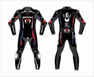 Traje de Carreras de Cuero Personalizado para Motocicleta, Estilo Moderno, Traje de Carreras de Cuero Genuino para Motociclistas - Product Image 1