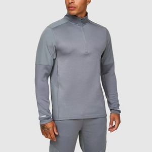 Hauts de sport pour hommes à manches longues, durables, antibactériens, respirants, nouveau style, design personnalisé, fabrication en usine, anti-UV. - Product Image 1