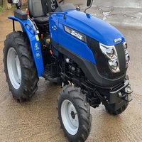 Tracteur Solis S20 4x4 à transmission par engrenages, chargeur intégré d'usine, boîte de vitesses à roulement auto-nivelant, pompe, moteur, haute productivité