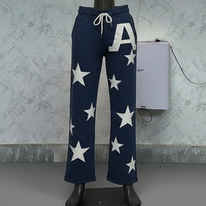Low MOQ Casual Sweatpants Premium Cotton Fleece Breathable Eco-Friendly <b>Drawstring</b> Closure - Product Image 1