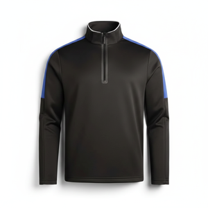 Chaqueta Deportiva para Hombre, Cuello Alto, Transpirable, de Secado Rápido, Poliéster/Algodón, Especial para Calentamiento - Product Image 1