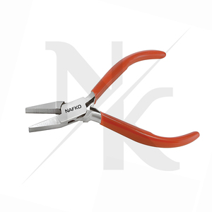 High Quality 130mm Stainless Steel <b>Flat</b> <b>Nose</b> <b>Pliers</b> for Jewelry Setting Beading Craft Hand Tool Jewelry tools equipment - Product Image 6
