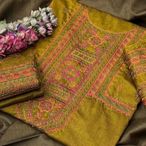 Salwar Kameez de Verano de Alta Calidad para Mujer, Hecho a Mano, Estilo Indio y Pakistaní, Ropa Formal/Casual, Tela de Lino - Product Image 3