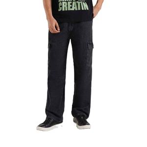 Pantalones de Mezclilla Resistentes para Actividades al Aire Libre, Diseño Funcional con Bolsillos Profundos, Estilo Táctico, Color Resistente a la Decoloración - Product Image 2