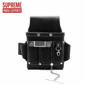 100% Leather Brown and Black Leather <b>Tool</b> Pouch <b>Belt</b> <b>Tool</b> Bag Electrician Utility Organizer Custom <b>Belt</b> Pouch - Product Image 1