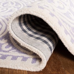 White Purple Wool Premium Quality Luxury Designer Soft Plush <b>Carpet</b> Custom Size for Home Use Eco-Friendly PET Friendly Fire - Product Image 2