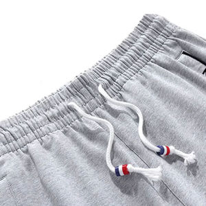 Men's Casual Cotton Blend Sweat <b>Shorts</b> Elastic Waist with <b>Zipper</b> Pockets Summer Gym Fitness Athletic Apparel - Product Image 2