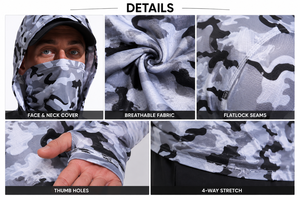 Sweat à capuche de pêche pour homme en polyester respirant et à séchage rapide, personnalisable avec impression par sublimation, faible MOQ - Product Image 3