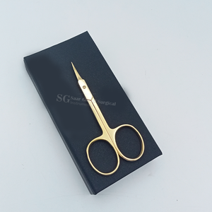 Tijeras de Precisión Rectas de Acero Inoxidable de Grado Médico, Plegables, con Logotipo Personalizado, Duraderas, para Manicura, Cosmética y Uñas para Adultos - Product Image 3