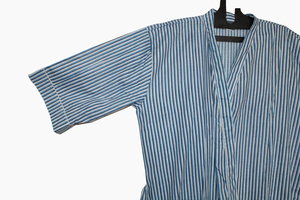 Bata Kimono de Algodón 100% Tejido Transpirable con Estampado de Dibujos Animados para Mujer, Camisón de Verano Hecho a Mano ODM con Cuello en V y Cintura Elástica, Largo Completo/Hasta la Rodilla - Product Image 4