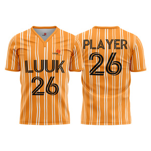 Camiseta de Fútbol Unisex Personalizada, Absorbente de Humedad, Antibacteriana, Transpirable, 100% Poliéster, Ropa de Fútbol para Equipos - Product Image 1