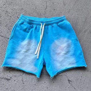 Ensemble de shorts en molleton délavé pour hommes, logo personnalisé, French Terry, streetwear vintage, écologique, 100% coton, fabricant - Product Image 5