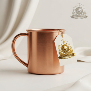 Vente en gros de tasses à Moscow Mule en cuivre pur, finition lisse, fabriquées à la main, en métal massif, pour cocktails, bières, eau - Product Image 2
