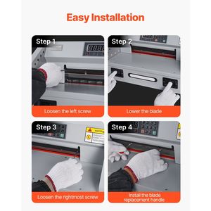 585x44x6มม. สำหรับเครื่องตัดกระดาษ E330D/E330S/D0100X3LTMX เหล็กอย่างมืออาชีพ - Product Image 5