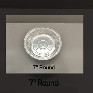 Contenedor Redondo de Papel Aluminio de Alta Calidad, 7 Unidades, para Catering, Fiestas y Eventos, Disponible a Precio de Mayoreo - Product Image 2