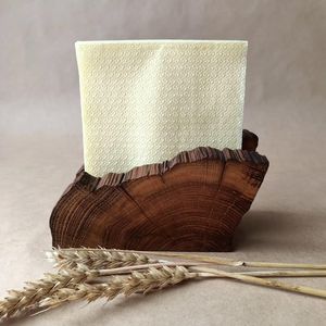 Porte-serviettes en bois artisanal, organiseur de mouchoirs en bois élégant, support à serviettes pour la maison, la cuisine, la salle à manger, le bureau, le garde-manger - Product Image 1