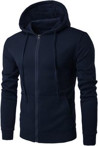 Sudadera ecológica de invierno para hombre con cremallera, 100% algodón, diseño gráfico estampado por transferencia térmica, corte regular, con cordón ajustable. - Product Image 3
