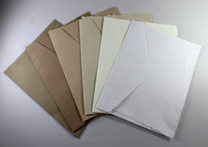 Juego de Papelería Personalizable, Papel Reciclado Hecho a Mano con Borde Decorativo de 250 g/m², 24.5x31.5 cm - Product Image 4