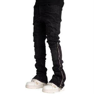 New Arrivals HAMIO SPORTS Men Stretch Straight Jeans Fashion Casual Regular Fit Denim <b>Trousers</b> Heavy Duty Quick Dry Breathable - Product Image 4