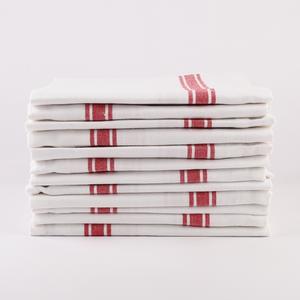 Serviettes de cuisine 100% coton écologiques tissées à rayures, séchage rapide, résistantes aux enfants, lavables en machine, personnalisables - Product Image 6