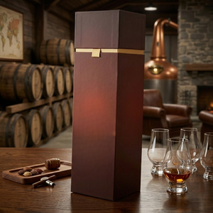 กล่องบรรจุภัณฑ์ขวดกระดาษคราฟท์รักษ์โลก ทำจากวัสดุรีไซเคิล |   กล่องของขวัญแข็งพร้อมฟองน้ำเสริม  ลามิเนตด้าน หรูหรา - Product Image 2