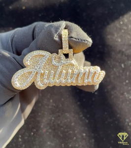 Premium Personalized <b>Name</b> <b>Necklace</b> Iced Out Moissanite 18k Gold Plated GIA Certified Streetwear Jewelry Gift - Product Image 3
