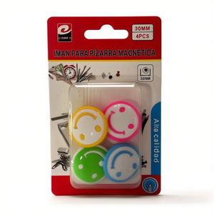 Aimant de tableau noir motif Smiley pour tableau magnétique publicitaire ou pour réfrigérateur - Product Image 1