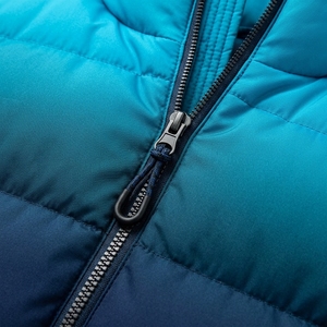 Veste matelassée unisexe à dégradé de couleurs, manteau d'hiver à col montant, fermeture éclair, streetwear d'extérieur, personnalisable, marque privée, OEM, ODM - Product Image 6