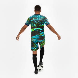 เสื้อฟุตบอลแขนสั้นแบบยูนิเซ็กซ์ พิมพ์ลายตามสั่ง ขายส่ง ระบายอากาศได้ดี พร้อมโลโก้ทีม ชุดเสื้อฟุตบอลสำหรับผู้ใหญ่ - Product Image 3