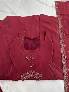 Salwar de Seda Chanderi Romana Pura para Mujer, Estilo Tradicional, Corte Regular, Largo hasta el Suelo, para Todas las Temporadas, Bodas, Fiestas y Eventos, de Secado Rápido - Product Image 6