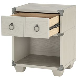 Comodino grigio con 1 cassetto - Product Image 5