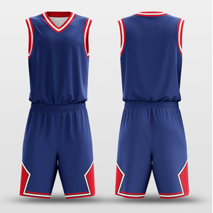 Tenue de basketball personnalisée, ensemble maillot et short d'équipe sur mesure, tissu à séchage rapide 100% polyester, production rapide - Product Image 4