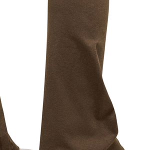 Women's Seamless High Rise Flared Yoga Pants <b>Olive</b> <b>Green</b> Bootcut Gym <b>Leggings</b> with Breathable Side Detailing for Athleisure - Product Image 5