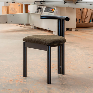 Modern Lightweight <b>Wooden</b> Dining Chair with Upholstered <b>Wool</b> Seat for Apartment Workshop Entry Home Furniture - Product Image 5