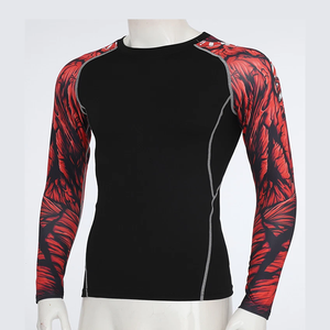 เสื้อแรชการ์ดพิมพ์ลายโลโก้แบบกำหนดเองคุณภาพพรีเมียม ดีไซน์ใหม่สำหรับผู้หญิง ผ้า 100% ยืดหยุ่นไม่หดตัว ผลิตจากสแปนเด็กซ์/ไนลอน ราคาขายส่งถูก - Product Image 5