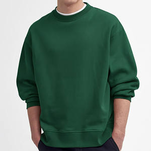 Vente en gros – Sweat-shirt unisexe 100 % coton épais 420 GSM doublé polaire, couleurs unies, coupe oversize, streetwear d'hiver confortable, style hip-hop personnalisé - Product Image 1