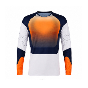 Ensemble de maillot de cyclisme personnalisé de haute qualité, respirant, multicolore, pour motocross et course tout-terrain, option vierge, maillot de motocross - Product Image 1