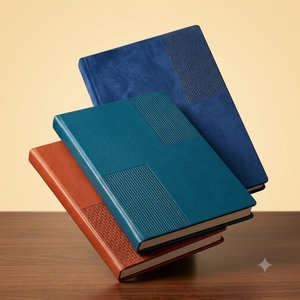 Aurelux PU Leather Hardcover <b>A5</b> Premium Notebook Multicolor Business Journal Office <b>Diary</b> with Custom Logo Printing 80 GSM - Product Image 3
