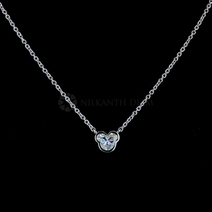 Elegant 1.0 Ct Lab Grown Diamond Bezel Set <b>Pendant</b> in <b>Solid</b> <b>Gold</b> Sparkling Jewelry Gift for Women Wholesale OEM - Product Image 5