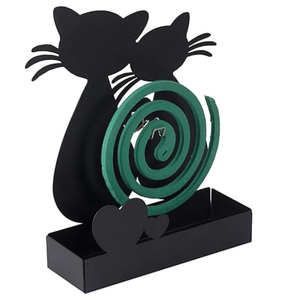 Metal Incense Burner Holder With <b>Tray</b> And Hook For Aromatic Use <b>All</b> Season Durable Design Coil Burner On Sale - Product Image 3