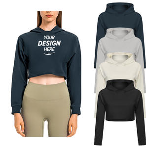 เสื้อฮู้ดดี้ผู้หญิงผ้าคอตตอนเวลัวร์คุณภาพสูง DH016 หนัก 290GSM ผสมสแปนเด็กซ์ ทรงเรียบ ซักแล้ว สไตล์สตรีทแวร์ แบบยาว สั่งทำได้ - Product Image 1